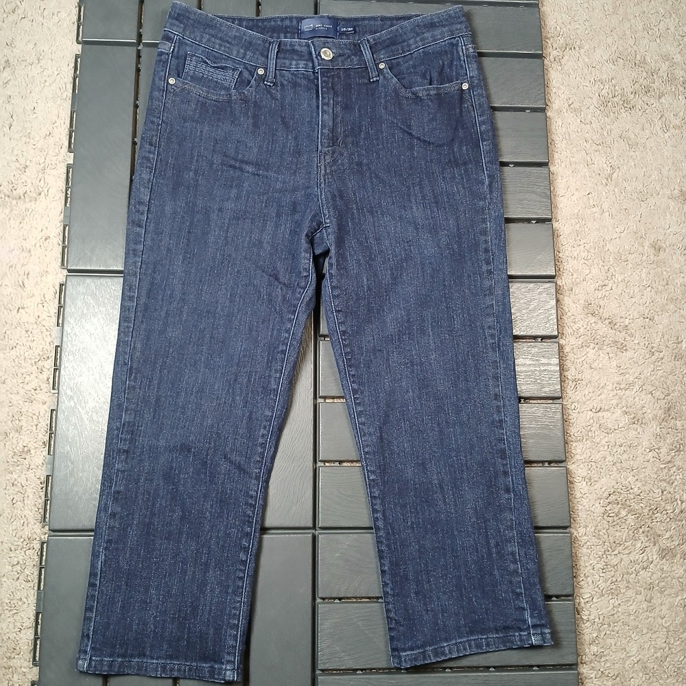 Levi's Demi Curve Jeans Women 10/30 Blue Straight Classic Stretch Mid Rise JD123